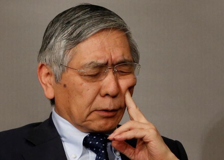 © Reuters. Bank of Japan Governor Haruhiko Kuroda attends a Reuters Newsmaker event in Tokyo