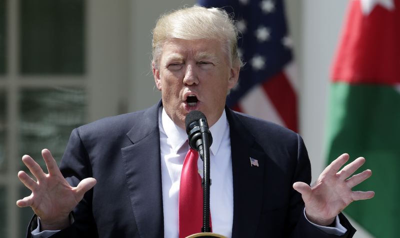 © Reuters. Presidente dos Estados Unidos, Donald Trump, fala em uma coletiva de imprensa em Washington