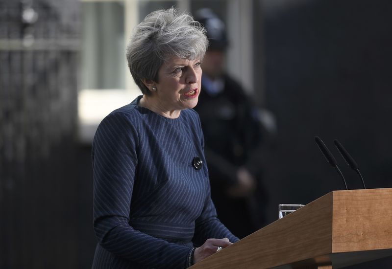 © Reuters. La primera ministra británica May convoca elecciones para el 8 de junio