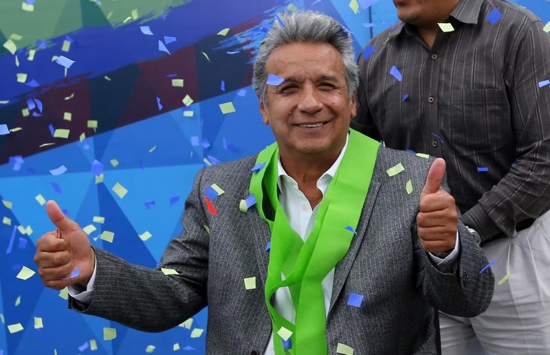 © Reuters. Tribunal electoral confirma el triunfo de Moreno en las elecciones de Ecuador