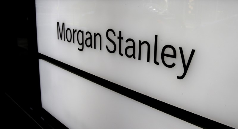 © Reuters. MORGAN STANLEY: HAUSSE DU BÉNÉFICE AU 1E TRIMESTRE GRÂCE AU TRADING