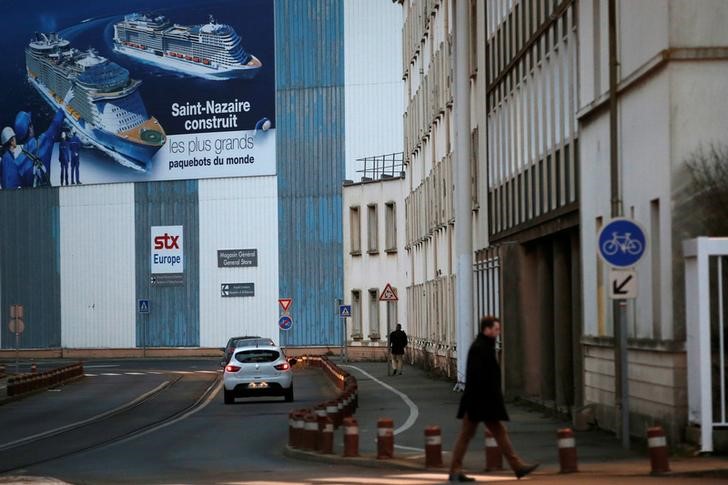 © Reuters. FINCANTIERI PROMET LA STABILITÉ À SAINT-NAZAIRE