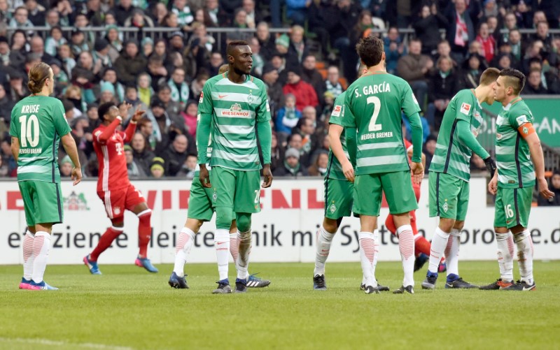 © Reuters. Football Soccer - Werder Bremen v FC Bayern Munich - German Bundesliga