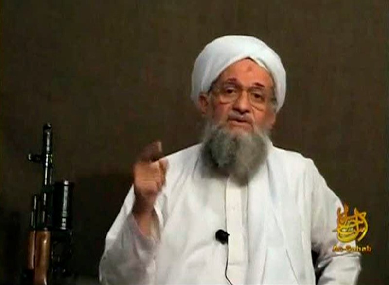 © Reuters. Still image from video shows Al Qaeda's Ayman al-Zawahri speaking from an unknown location