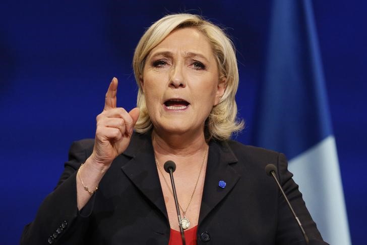 © Reuters. Candidata de extrema-direita à Presidência da França, Marine Le Pen.