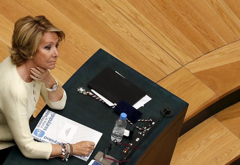 © Reuters. Esperanza Aguirre dimite como concejal tras escándalo de corrupción