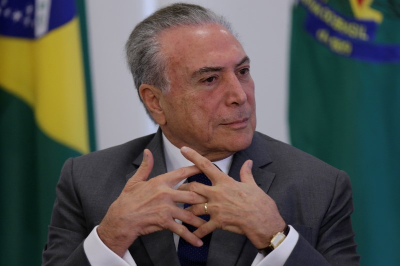 © Reuters. Presidente Michel Temer