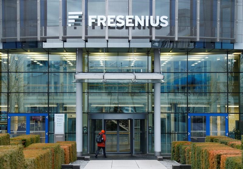 © Reuters. FILE PHOTO: The Fresenius SE headquarters are pictured in Bad Homburg near Frankfurt