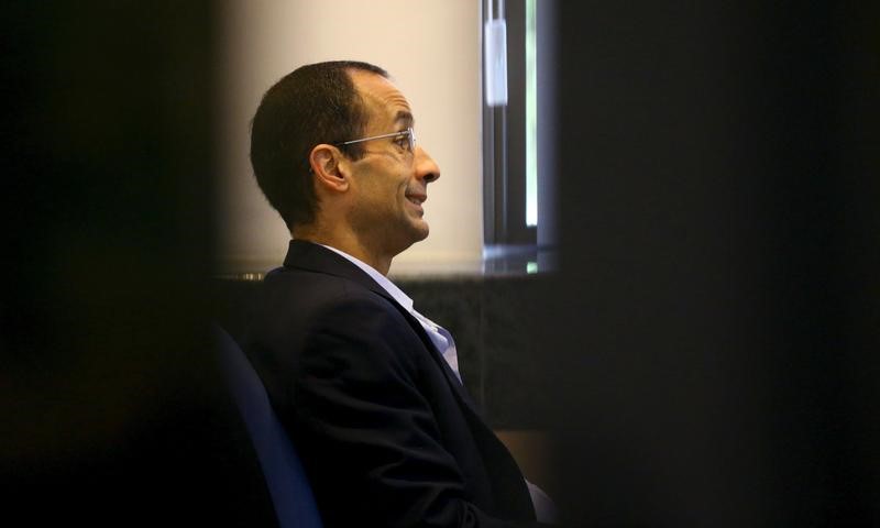 © Reuters. Marcelo Odebrecht em depoimento em Curitiba