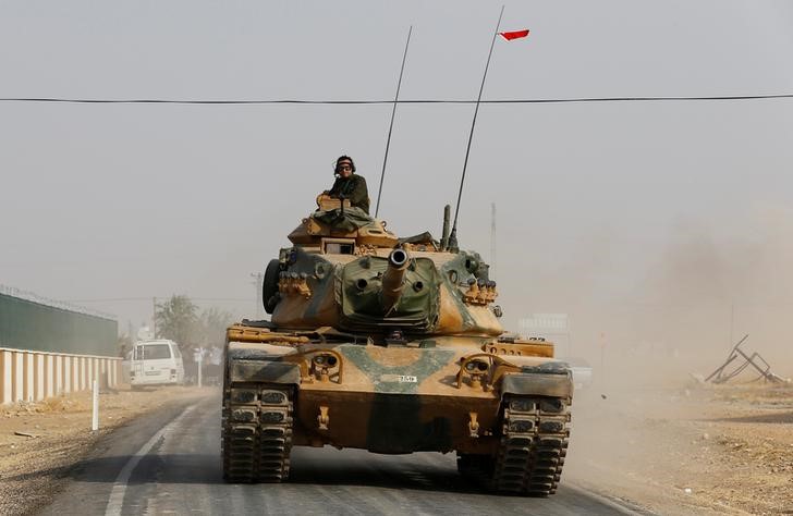 © Reuters. الجيش التركي يقول إنه قتل 70 مسلحا في سنجار بالعراق وفي سوريا