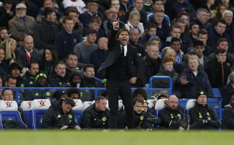 © Reuters. Chelsea manager Antonio Conte