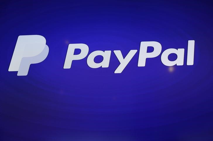 © Reuters. Logo da PayPal em evento em São Francisco, na Califórnia