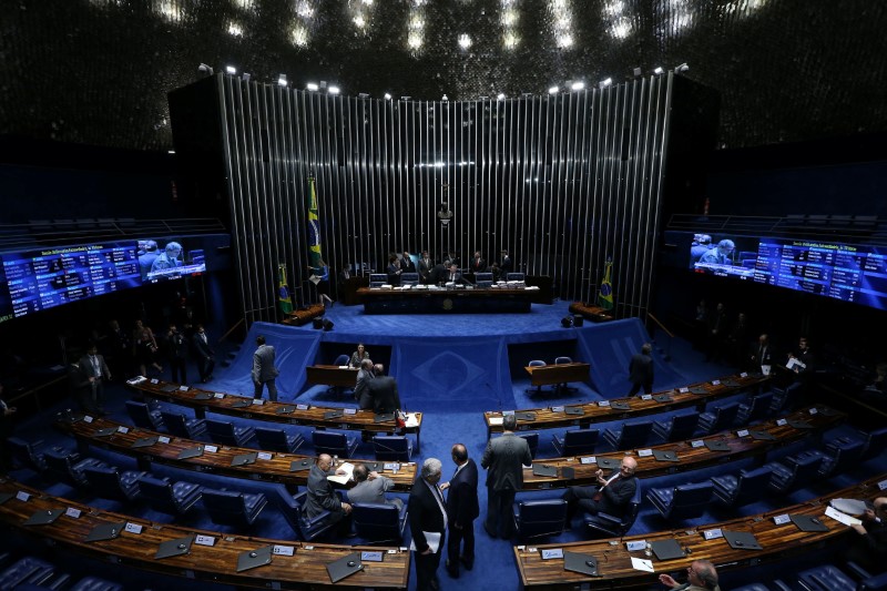 © Reuters. Vista geral do Senado