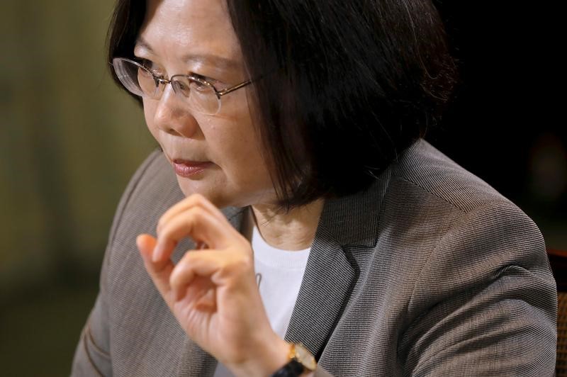 © Reuters. حصري-رئيسة تايوان: الاتصال الهاتفي مع ترامب قد يحدث مجددا