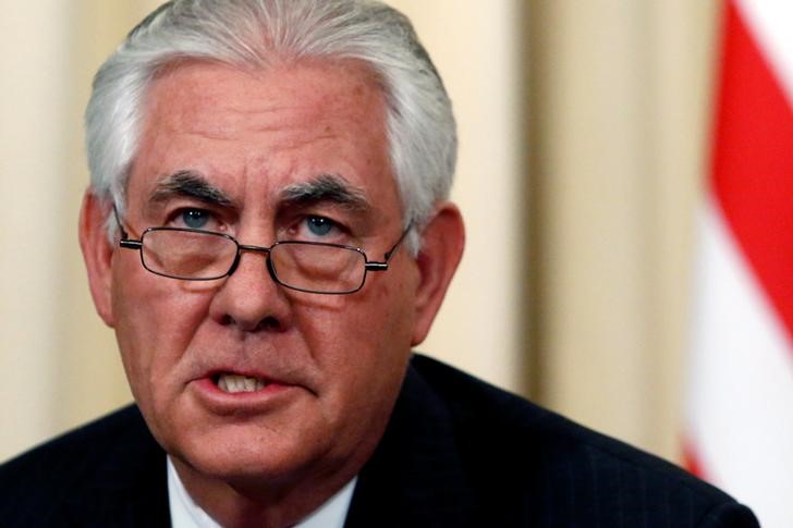 © Reuters. Secretário de Estado dos EUA, Rex Tillerson