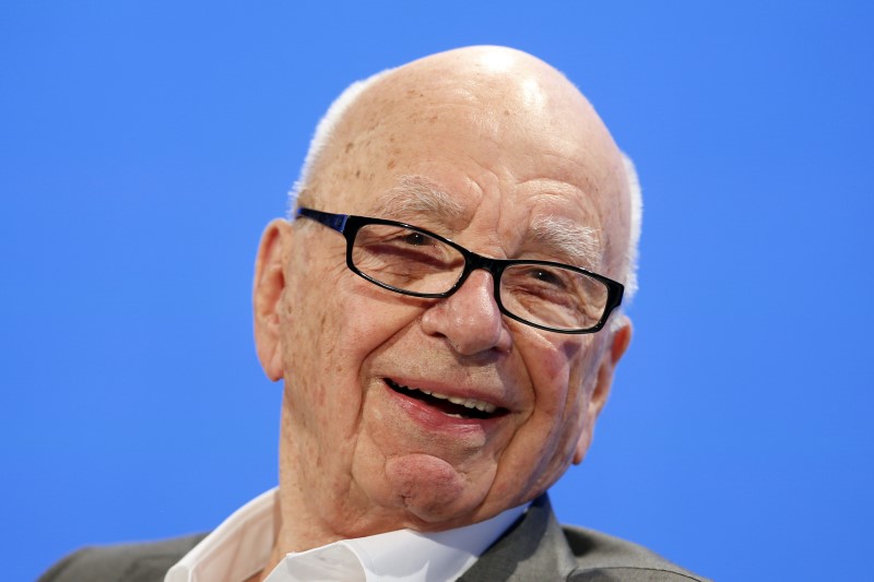 © Reuters. Rupert Murdoch, Executive Chairman News Corp and Chairman and CEO 21st Century Fox speaks at the WSJD Live conference in Laguna Beach