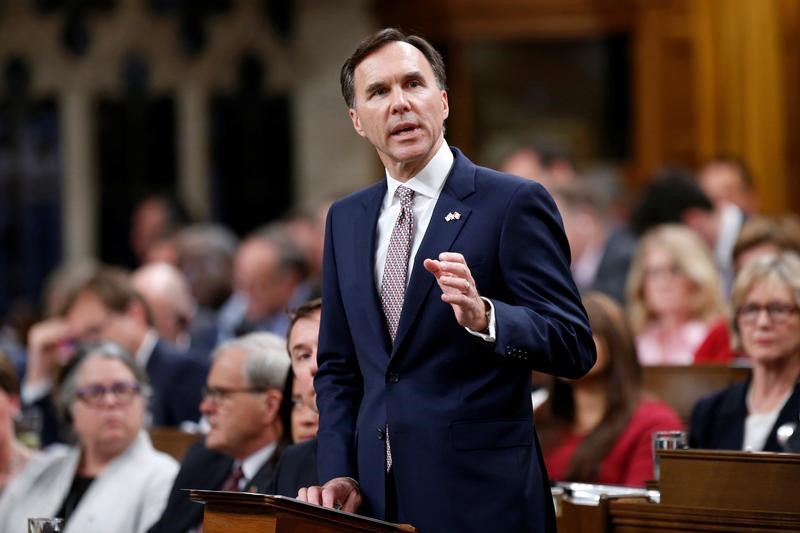 © Reuters. Canada's Finance Minister Morneau delivers the federal budget in the House of Commons on Parliament Hill in Ottawa