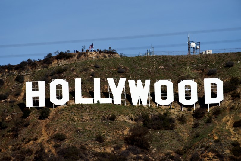 © Reuters. A placa "Hollywood" em Los Angeles, na Califórnia