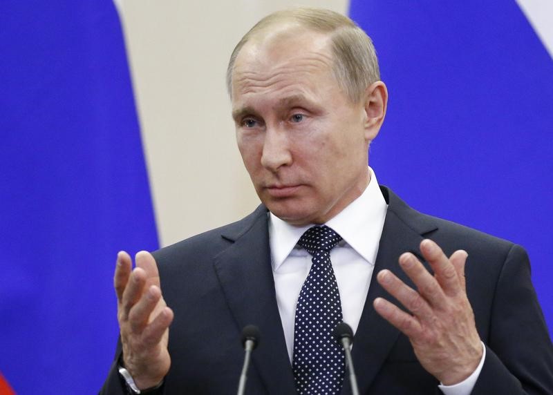 © Reuters. Putin, durante declaração em Sochi
