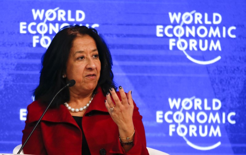 © Reuters. Lubna S. Olayan, Chief Executive Officer and Deputy Chairperson, Olayan Financing Company attends the annual meeting of the World Economic Forum (WEF) in Davos