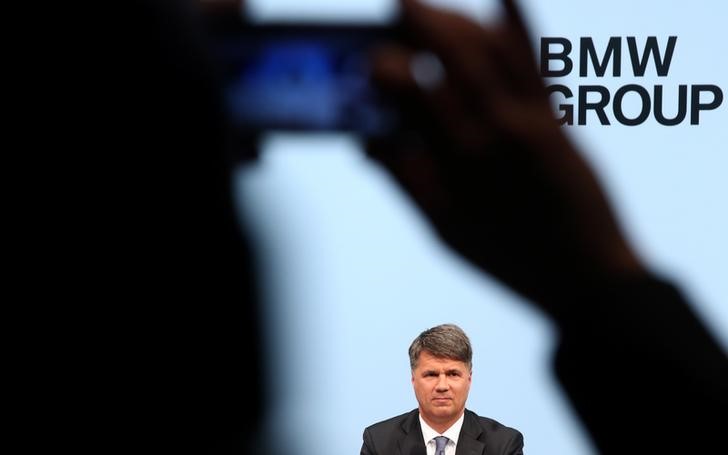 © Reuters. Krueger, CEO of BMW addresses the company's annual news conference in Munich