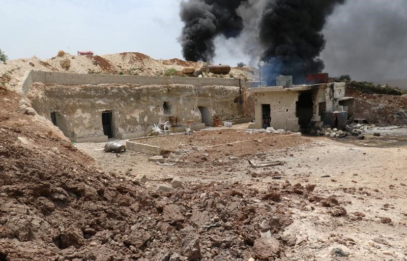 © Reuters. تركيا: المناطق الآمنة في سوريا تشمل إدلب وأجزاء من حلب واللاذقية وحمص