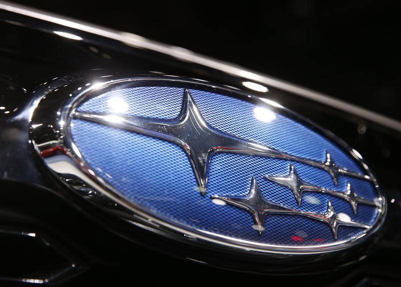 © Reuters. SUBARU VOIT UN BENEFICE DE 410 MILLIARDS DE YENS EN 2017-2018