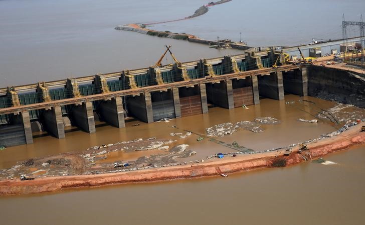 © Reuters. Construção da usina de Santo Antônio em Porto Velho, no Estado de Rondônia, Brasil