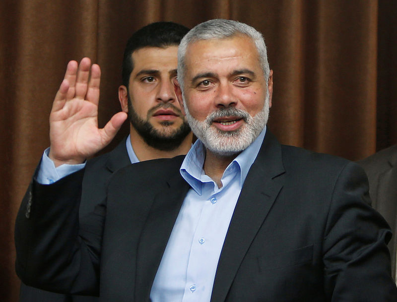 © Reuters. متحدث: حماس تنتخب هنية رئيسا جديدا لمكتبها السياسي