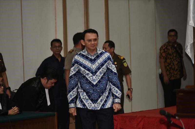 © Reuters. محكمة إندونيسية تصدر حكما بالسجن على الحاكم المسيحي لجاكرتا بتهمة التجديف