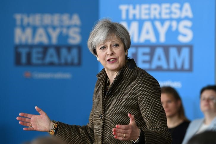 © Reuters. La primera ministra británica promete limitar los precios de la energía si es reelegida