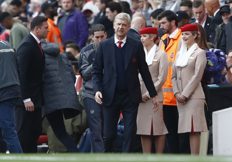 © Reuters. Arsenal manager Arsene Wenger before the match