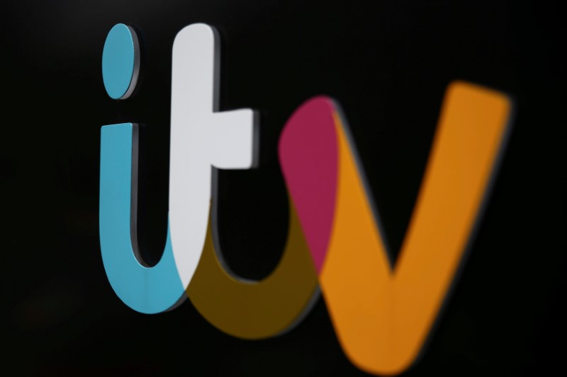 © Reuters. FILE PHOTO: A company sign is displayed outside an ITV studio in London