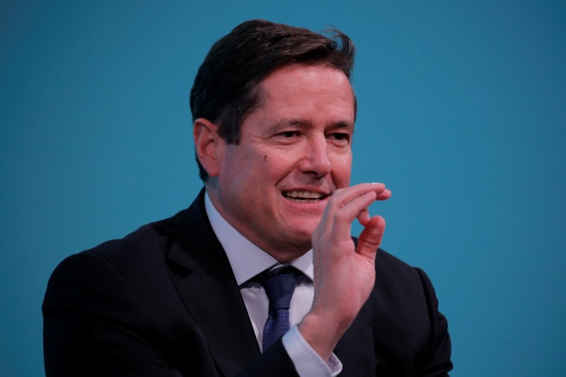 © Reuters. Chief executive officer of Barclays, Jes Staley, takes part in the Yahoo Finance All Markets Summit in New York