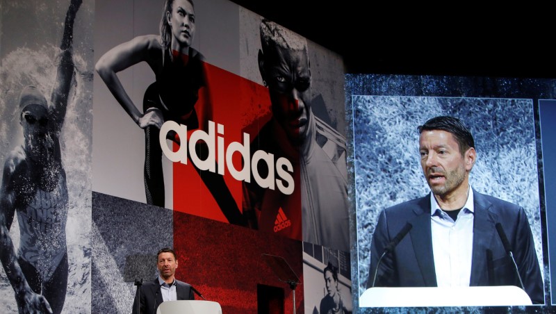 © Reuters. Rorsted, CEO of Adidas, attends company's annual general meeting in Fuerth