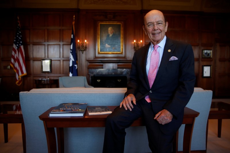 © Reuters. Ross sits for a portrait after an interview in his office in Washington