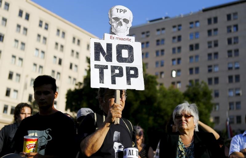 © Reuters. Miembros del TPP acuerdan explorar opciones para pacto comercial sin EEUU