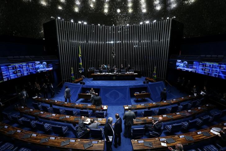 © Reuters. Vista do plenário do Senado