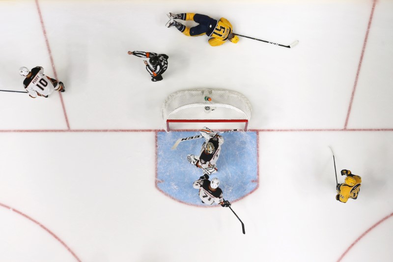 © Reuters. NHL: Stanley Cup Playoffs-Anaheim Ducks at Nashville Predators