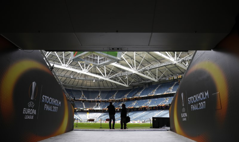 © Reuters. General view of the stadium ahead of the final