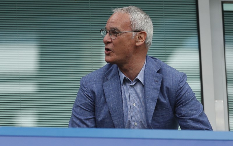 © Reuters. Claudio Ranieri in the stands