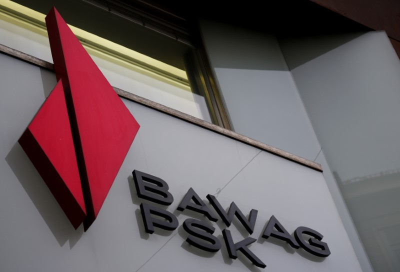 © Reuters. The logo of BAWAG PSK Bank is pictured on one of its branches in Vienna