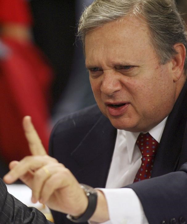 © Reuters. Presidente interino do PSDB, senador Tasso Jereissati no Senado, em Brasília