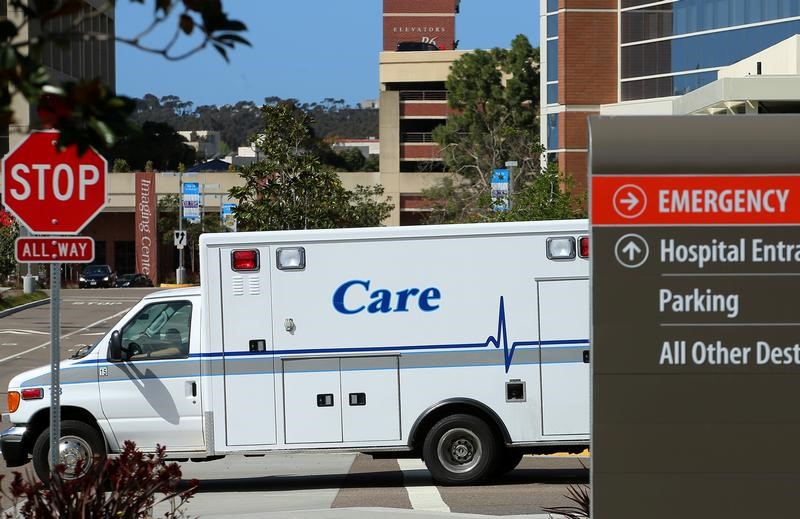 © Reuters. Emergencias de un hospital en La Jolla, California. Imagen de archivo