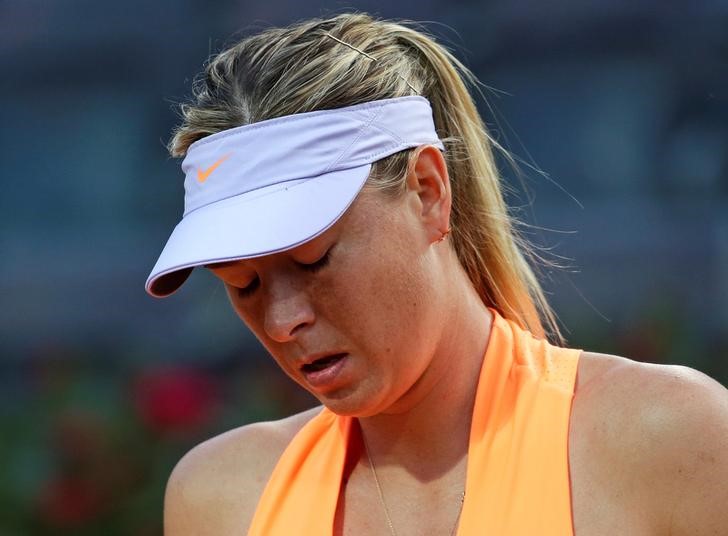 © Reuters. Tennis - WTA - Rome Open - Maria Sharapova of Russia v Mirjana Lucic-Baroni of Croatia