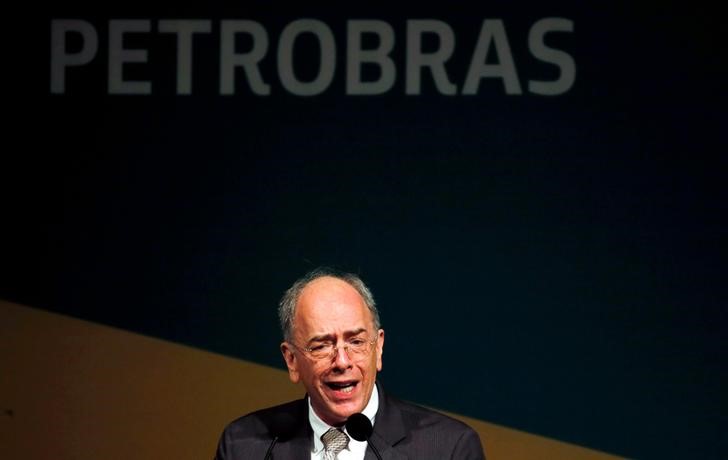 © Reuters. Presidente da Petrobras, Pedro Parente, na sede da empresa no Rio de Janeiro