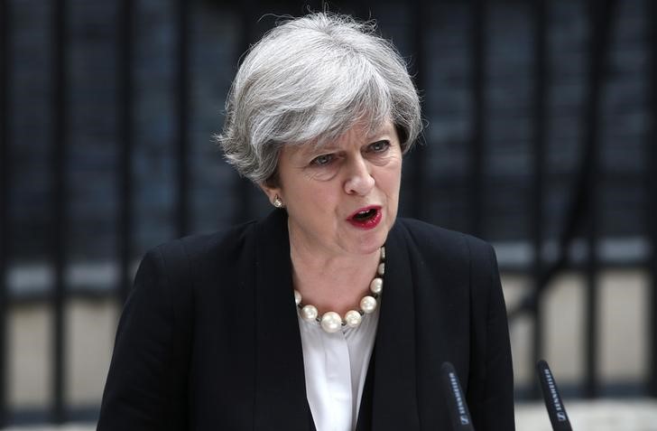© Reuters. Primeira-ministra britânica, Theresa May