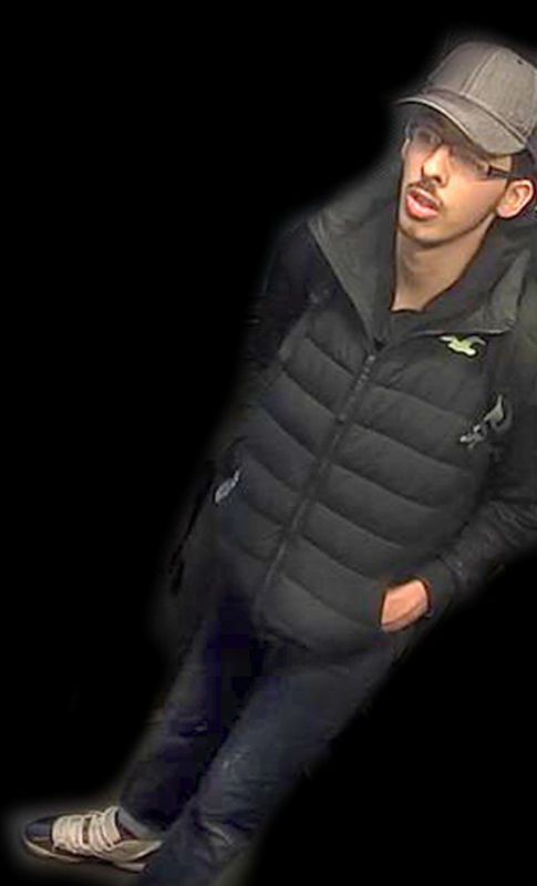 © Reuters. Salman Abedi is seen in this image taken from  CCTV on the night he committed the attack in Manchester