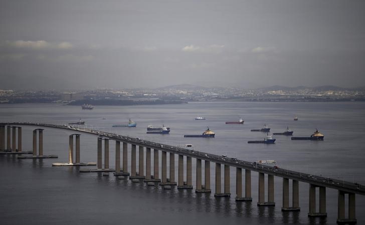 © Reuters. Visão aérea da Ponte Presidente Costa e Silva, no Rio de Janeiro