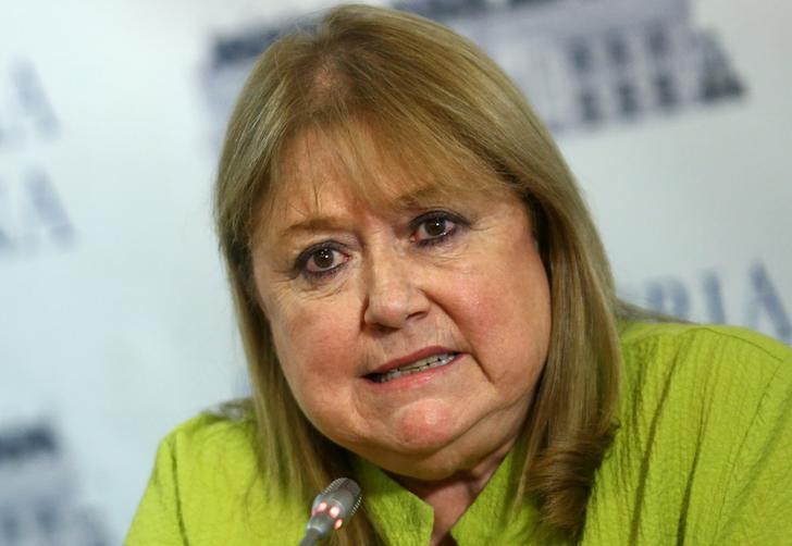 © Reuters. Argentina's Foreign Minister Malcorra speaks during a news conference in Buenos Aires